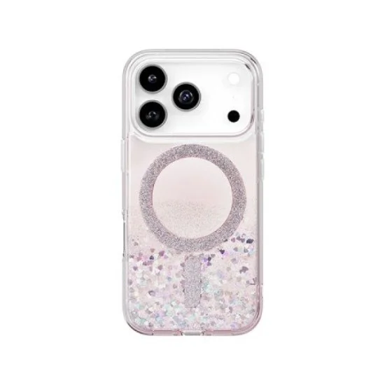 Uniq Coehl Iphone 17 Pro (2025) 6.3 Magnetic Charging Solea - Glitter Hearts